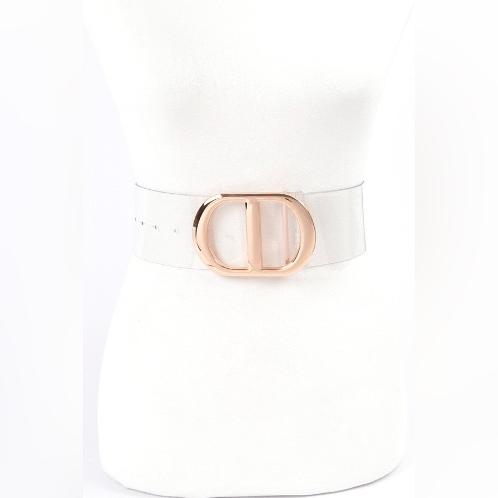 Clear Waist Statement Belt